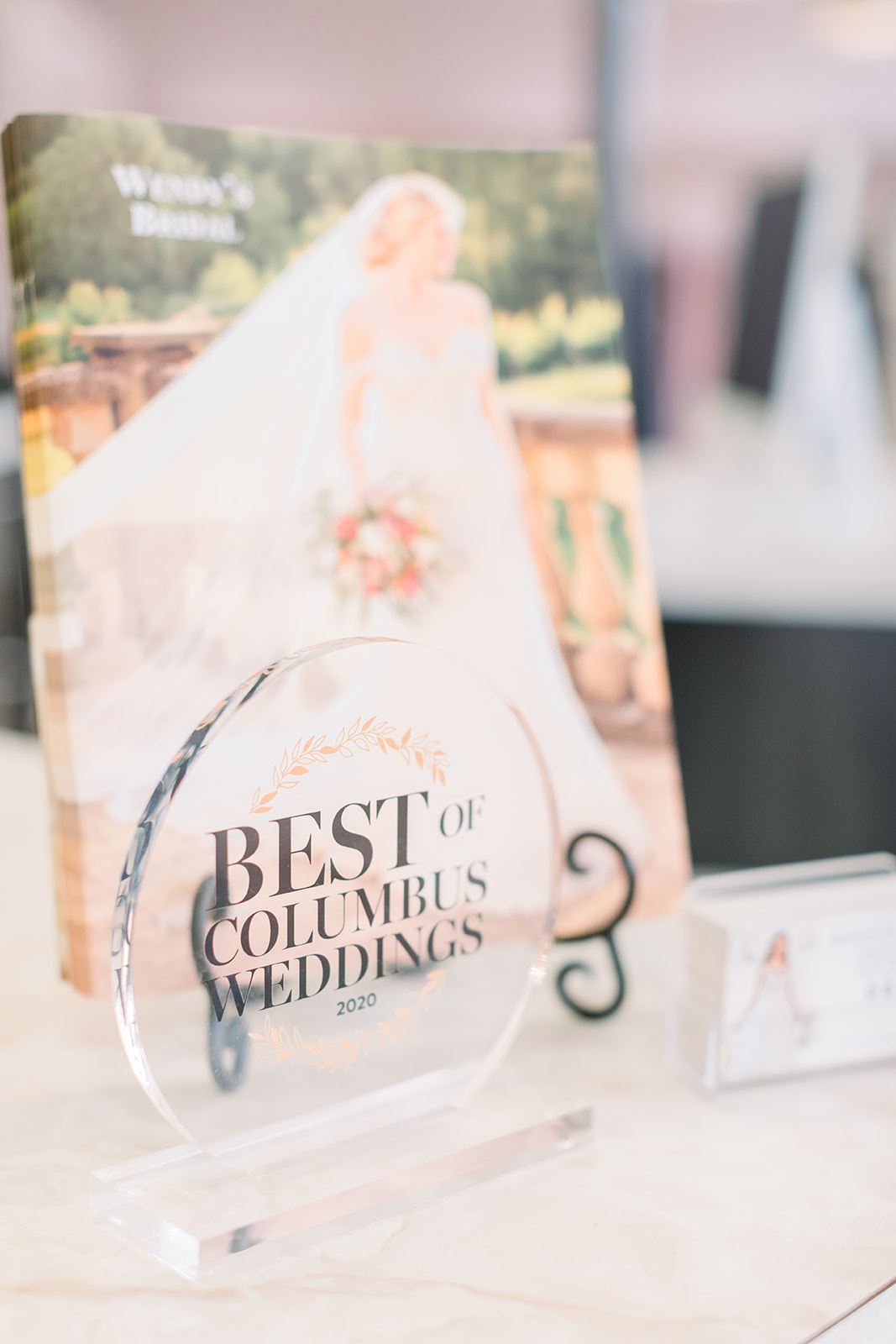 Wendy's Bridal Store Best of Columbus Weddings 2020 award