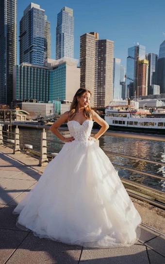 Stella York Style No. 7548SQ Bodice Unlined Glitter Tulle #0 default Ivory/Ivory thumbnail