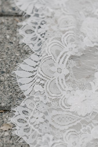 Stella York Style No. 6933IV #5 (IVLT-PL) Ivory Lace over Latte Georgette with Porcelain Tulle Illusion thumbnail
