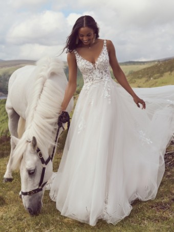 Rebecca Ingram Style No. MATILDA 23RT112A01 #0 default Ivory/Soft Blush thumbnail