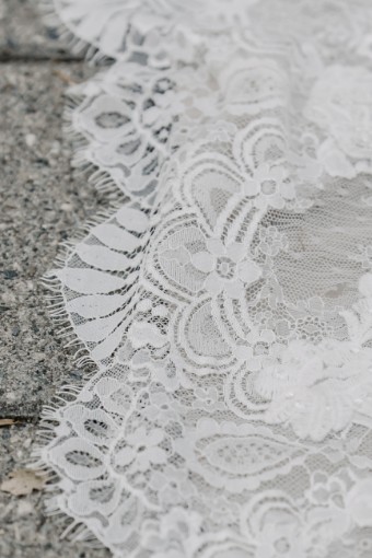 Stella York Style No. 6933ZZ #1 (IVLT-PL) Ivory Lace over Latte Georgette with Porcelain Tulle Illusion thumbnail