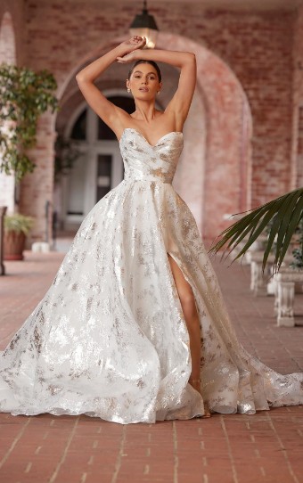 Essense of Australia Style No. D3941ZZ11 #7 default Ivory Luxe Organza Over Ivory Gown thumbnail
