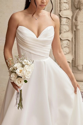 Essense of Australia Style No. D3941ZZ11 #4 Ivory Luxe Organza Over Ivory Gown thumbnail
