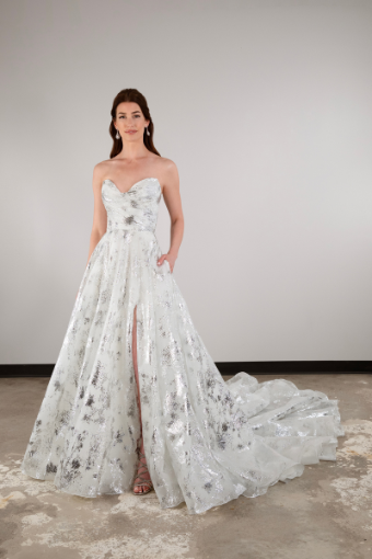 Essense of Australia Style No. D3941ZZ11 #5 Ivory Luxe Organza Over Ivory Gown thumbnail