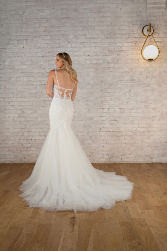 Stella York Style No. 7840-IV #3 (IVBC-PL) IVR EMBROIDERY TULLE & BSC REGAL ORG OV BSC GOWN W PLN PLNG thumbnail