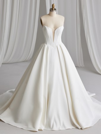 Maggie Sottero Style No. DERRICK 23MS723A01 #3 Ivory (gown with Natural Illusion) thumbnail