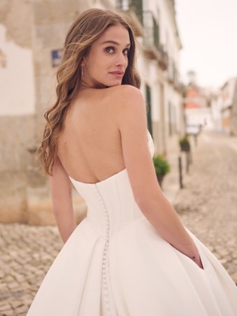 Maggie Sottero Style No. DERRICK 23MS723A01 #2 Ivory (gown with Natural Illusion) thumbnail