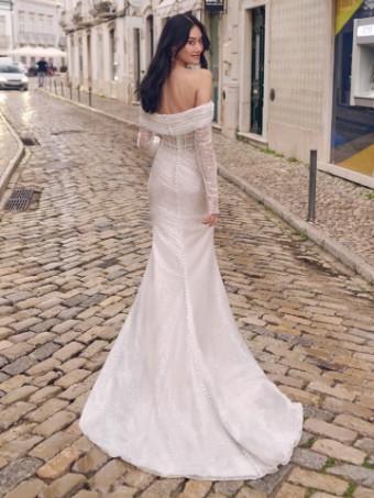 Maggie Sottero Style No. DREW 23MB724A01 #2 Ivory over Blush (gown with Ivory Illusion) thumbnail
