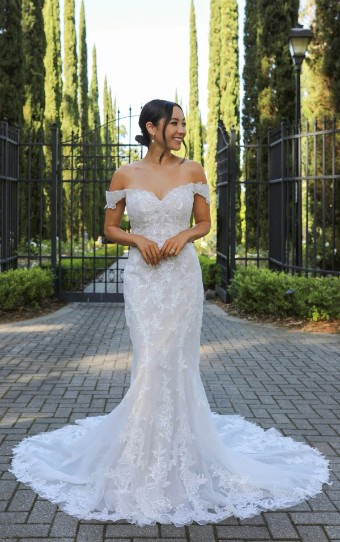 Essense of Australia Style No. D3960IS #0 default (IV/RM) Ivory Lace & Tulle Over Rum Gown thumbnail