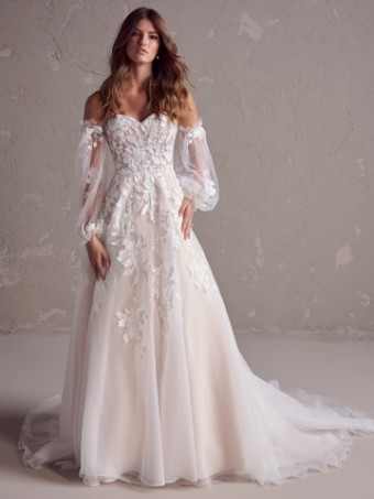 Rebecca Ingram Style No. RUBY 24RS186A01 | Unlined bodice #0 default Ivory over Misty Mauve thumbnail