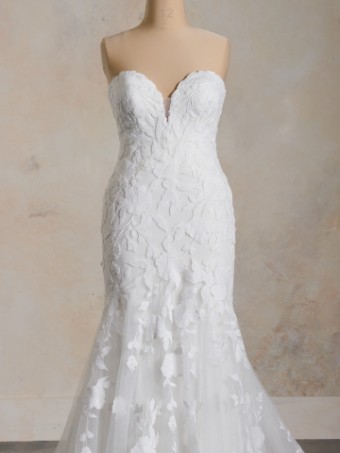 Maggie Sottero Style No. BRIDGET (24MS731A01 - sparkle tulle 1) #6 Ivory over Soft Blush (gown with Natural Illusion) thumbnail