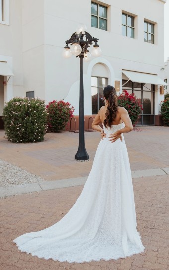 Stella York Style No. 7971ZZ #8 (IV-BC) Ivory Lace Tulle and Regal Organza over Biscotti Gown thumbnail
