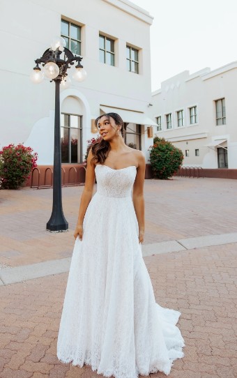 Stella York Style No. 7971ZZ #0 default (IV-IV) Ivory Lace Tulle and Regal Organza over Ivory Gown thumbnail