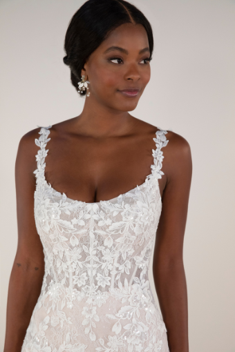 Stella York Style No. 7941CQ #5 default (IVBC-PL) IVORY LACE OVER BISCOTTI GOWN W PORCELAIN TULLE ILLUSION thumbnail
