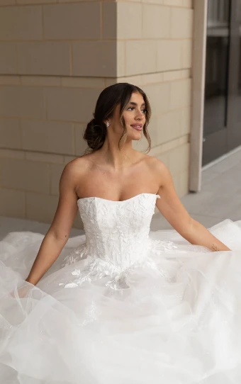 Stella York Style No. 7974IQ #6 (IV-IV) Ivory Lace and Tulle over Ivory Gown thumbnail