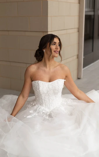 Stella York Style No. 7974IQ #6 (IV-IV) Ivory Lace and Tulle over Ivory Gown thumbnail
