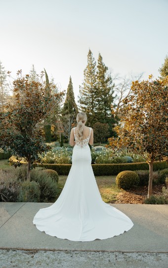 Stella York Style No. 7942CR #2 (PI-PL) Pure Ivory Gown w Porcelain Tulle Illusion thumbnail