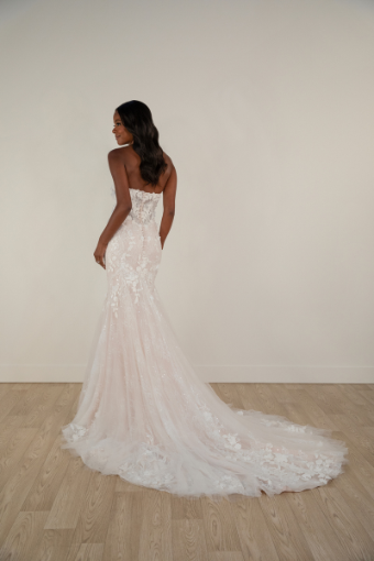 Stella York Style No. 7924IV #7 (IVIV-PL) Ivory Lace & Tulle over Ivory Gown w Porcelain Tulle Plunge thumbnail