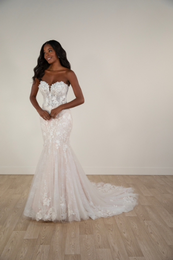 Stella York Style No. 7924IV #0 default (IVIV-PL) Ivory Lace & Tulle over Ivory Gown w Porcelain Tulle Plunge thumbnail
