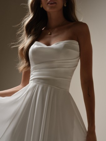 Rebecca Ingram Style No. MELODY (25RS321A01 - Slit) #3 All Diamond White thumbnail