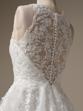 Rebecca Ingram Style No. RICKIE (25RK284A01 - Unlined bodice, sparkle tulle) #5 Ivory over Blush (gown with Natural Illusion) thumbnail