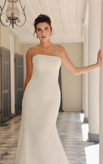 Essense of Australia Style No. D4182IV #1 (IV-IV) IVORY BEADED TULLE OVER IVORY GOWN thumbnail