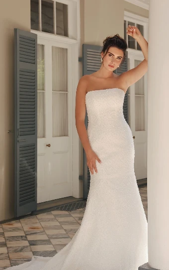 Essense of Australia Style No. D4182IV #6 (IV-IV) IVORY BEADED TULLE OVER IVORY GOWN thumbnail