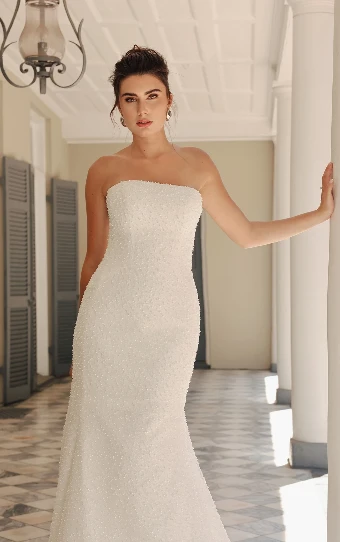 Essense of Australia Style No. D4182IV #7 (IV-IV) IVORY BEADED TULLE OVER IVORY GOWN thumbnail