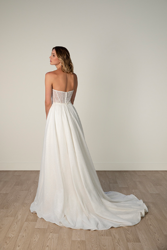 Stella York Style No. 8009IV #4 (IV-BC) Ivory Lace and Tulle over Biscotti Gown thumbnail
