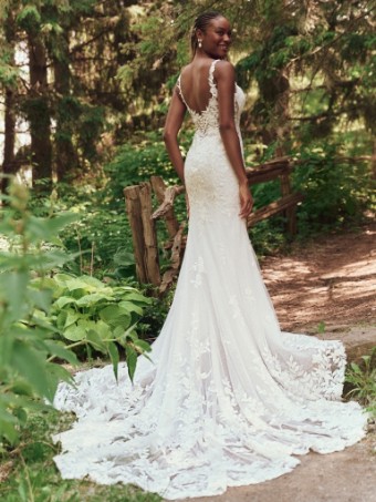 Maggie Sottero Style No. KEEGAN (25MK264B02 - Lined bodice, Sleeveless, Plain tulle) #2 Ivory (gown with Natural Illusion) thumbnail