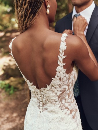 Maggie Sottero Style No. KEEGAN (25MK264B02 - Lined bodice, Sleeveless, Plain tulle) #3 Ivory (gown with Natural Illusion) thumbnail