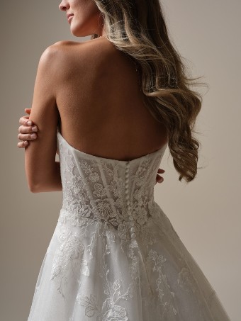 Maggie Sottero Style No. SKYLAR (25MS283A01 - Unlined bodice; Plunge, Glitter tulle) #12 All Ivory (gown with Ivory Illusion) thumbnail