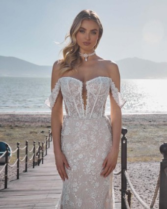L'Amour by Calla Blanche Style No. LA24232 | ADRIANA #1 Ivory/Light Nude thumbnail