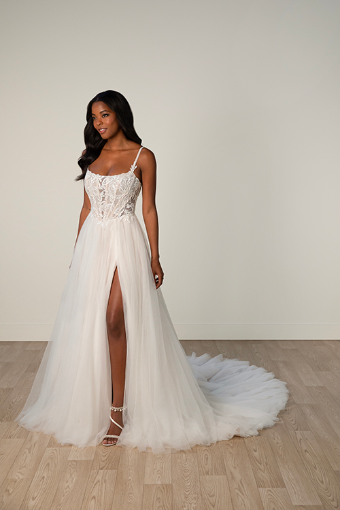 Stella York Style No. 8042IQ #4 (IV-IV) Ivory Lace and Tulle over Ivory Gown thumbnail