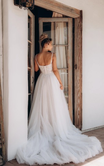 Stella York Style No. 8042IQ #3 (IV-IV) Ivory Lace and Tulle over Ivory Gown thumbnail