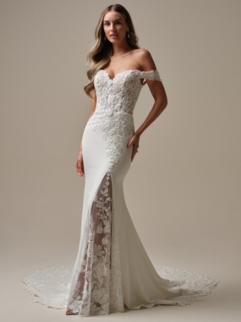 Rebecca Ingram Style No. ADELINE (25RK278A01 - Unlined bodice) #4 default Ivory (gown with Natural Illusion) thumbnail
