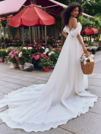 Rebecca Ingram Style No. SUNNY (25RB273B01 - Lined bodice) #2 All Ivory (gown with Ivory Illusion) thumbnail