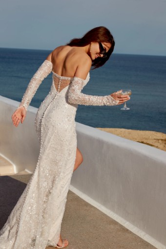Adore by Justin Alexander Style No. Vivienne 11374SD #2 Ivory/Latte thumbnail
