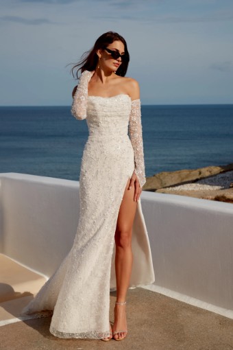 Adore by Justin Alexander Style No. Vivienne 11374SD #0 default Ivory/Latte thumbnail