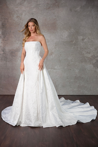 Essense of Australia Style No. D4149ZZ | W/ OVERSKIRT #0 default (IVQ) IVORY JACQUARD thumbnail