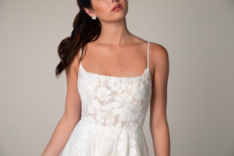 Stella York Style No. 8041ZZ #4 (IV-BC) IVORY LACE TULLE AND ROYAL ORGANZA OVER BISCOTTI GOWN thumbnail