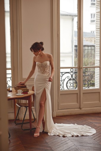 Adore by Justin Alexander Style No. Chantal 11368 #4 Ivory/Latte thumbnail