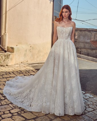 L'Amour by Calla Blanche Style No. LA25101 Aretha #0 default Ivory/Ivory thumbnail