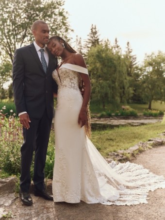 Maggie Sottero Style No. YARA (25MK263A11 - Unlined bodice, No Plunge) #1 Ivory (gown with Natural Illusion) thumbnail