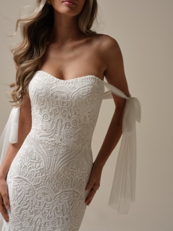 Rebecca Ingram Style No. BERKELEY (25RK285A01) #5 Ivory over Pearl (gown with Natural Illusion) thumbnail