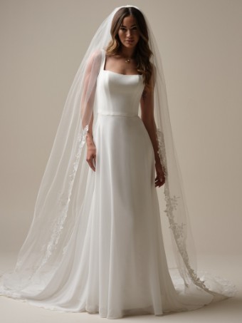 Rebecca Ingram Style No. OLIVIANNA (25RS309A11 - Basque waist) #0 default All Ivory thumbnail