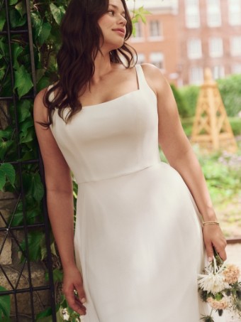 Rebecca Ingram Style No. OLIVIANNA (25RS309A11 - Basque waist) #3 All Ivory thumbnail