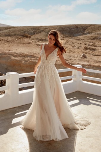 Adore by Justin Alexander Style No. Noemie 11373 #1 Sand/Ivory/Latte thumbnail