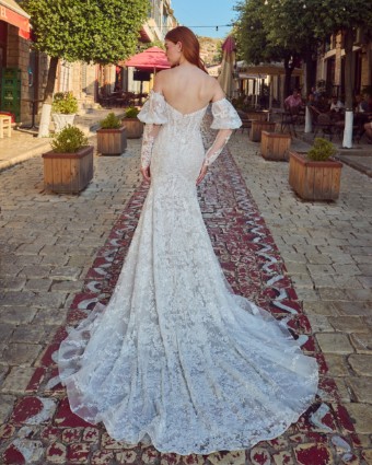 L'Amour by Calla Blanche Style No. LA25118 Maggie #4 Ivory/Ivory thumbnail
