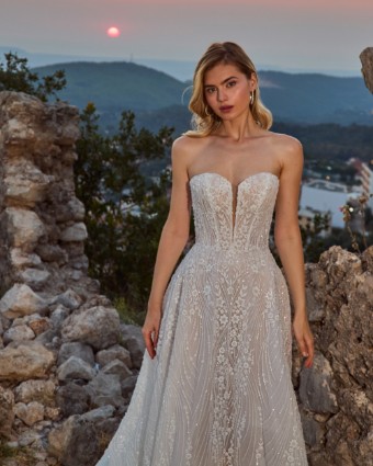 L'Amour by Calla Blanche Style No. LA25125 Zoryana #1 Ivory/Skin thumbnail